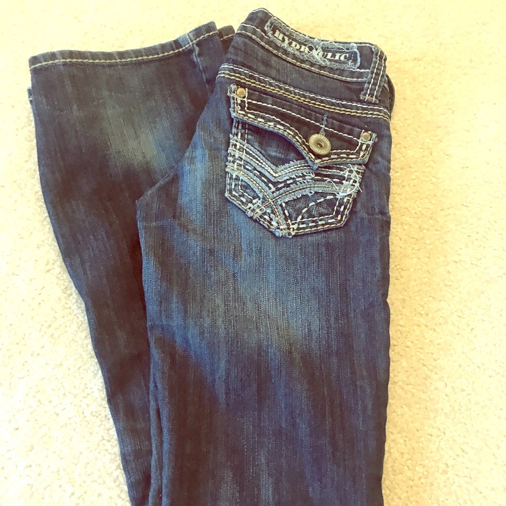 Hydraulic boot cut jeans